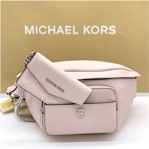 Michael Kors Maisie Large Pebbled Leather 2-in-1 Sling Pack Belt bag Crossbody - Picture 5 of 12